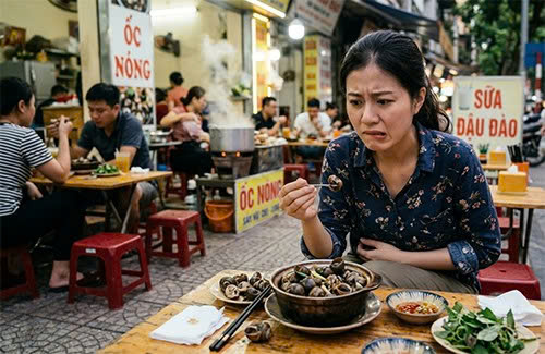Con gái tới tháng ăn ốc được không?