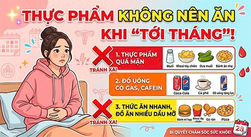 Phụ nữ tới tháng ăn ốc được không?